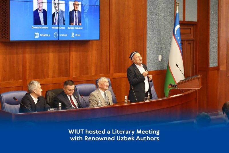WIUT hosted a Literary Meeting with Renowned Uzbek Authors